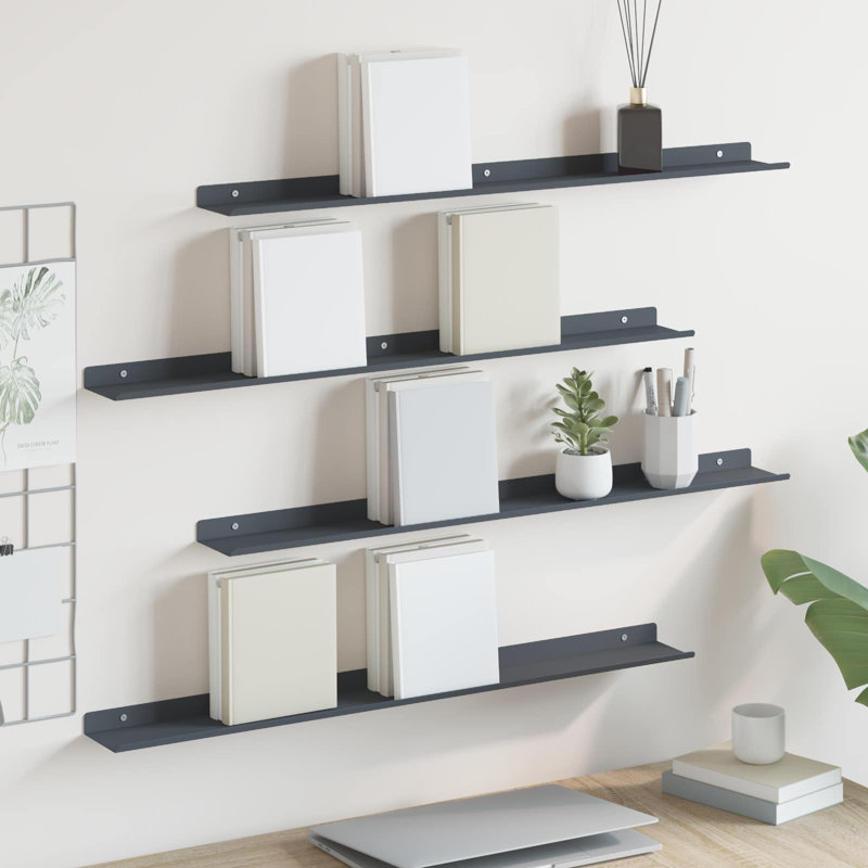 Steel Floating Shelf, Anthracite