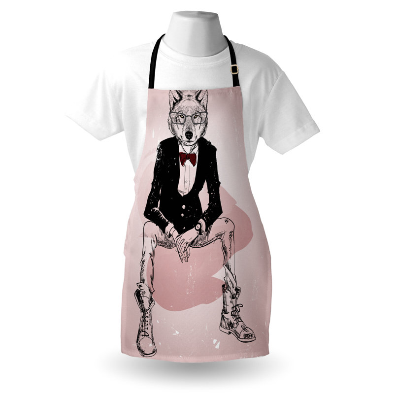 No Pattern Bib Apron