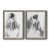 Toile avec cadre gris