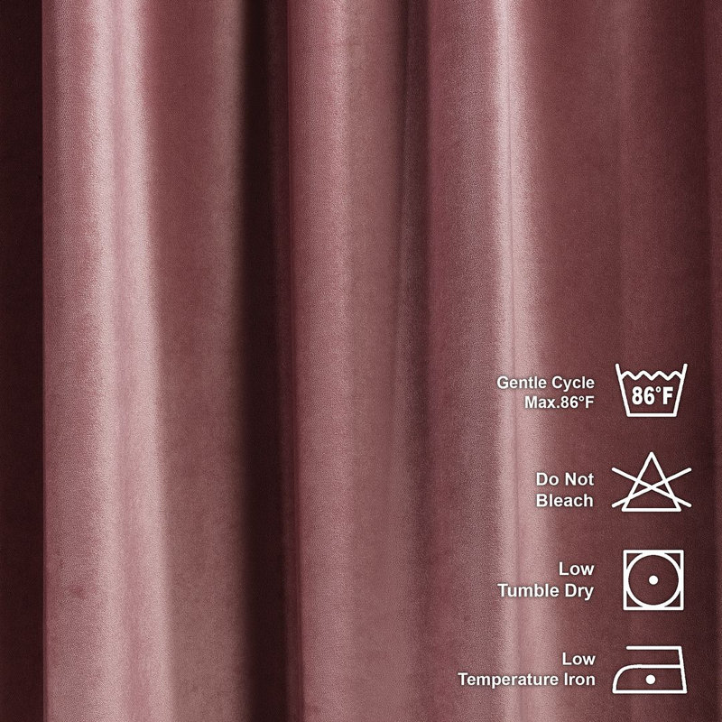 Panneau simple décoratif extra large en velours mat sur mesure, L 100 po x L 300 po, 18 TAUPE ROSE