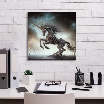 «Driftwood Unicorn» par KIR.DART, art mural sur toile