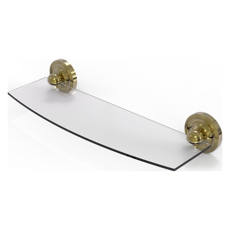 Gober Bracket Shelf, 18", Unlacquered Brass
