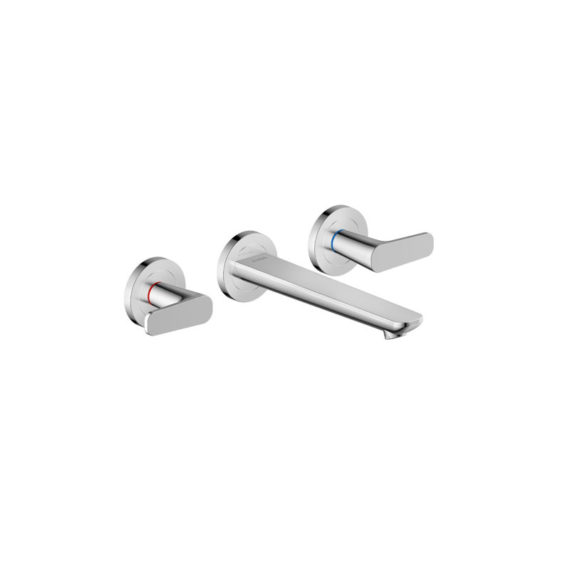 AXOR Citterio C Wall-Mounted Widespread Faucet, 1.2 GPM, Polished Nickel