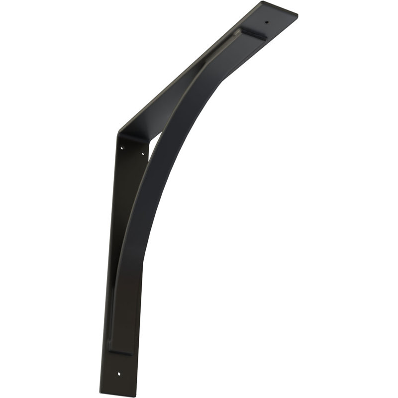 Support en acier Morris, Noir thermolaqué, H 22 po x l 3 po x P 22 po