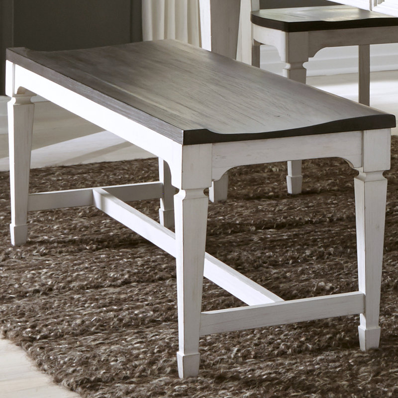 Colburn 6 Person Rectangular Dining Table Set w/ 4 Slat Back Chairs & 1 Bench