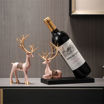Bromsey Tabletop Wine Bottle Rack Pink