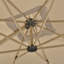 Parasol de patio en porte-à-faux 9 x 9 pi Arlmont & Co. Palace MEB, beige-1614250718