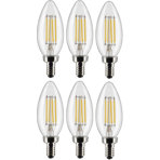 Wayfair Basics® 4 Watt B11 LED; Clear; Candelabra Base; 90 CRI; 3000K; 120 Volt