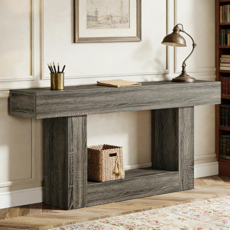 Sofa Table,Console Table,Entryway Table,TV Stand, Dark Gray