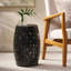 Table d'appoint cylindrique de 12 po Roomfitter, table de bout industrielle moderne en métal pour le salon ou le patio, noir-531479201