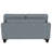 Soft Blue Upholstered Loveseat