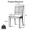 Ensemble de 2 chaises de salle à manger Modern Modern-2094436606