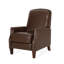 PU Leather Recliner Chair with Rivets, Comfortable Recliner for Living Room-511138527