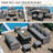 Hinesville 7 Piece Rattan Lounge Dining with Cushions-1254936781