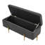 Velvet Upholstered Storage Bench-1023796651