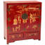Armoire chinoise en laque rouge