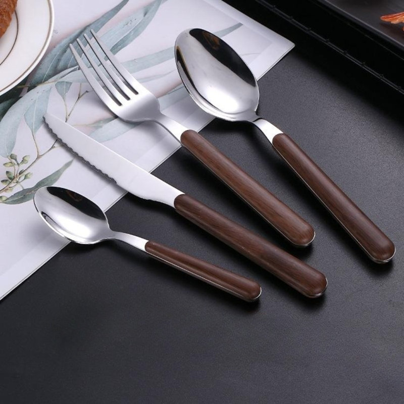 Latitude Run® Stainless Steel Flatware Set - Service for 6, Silver