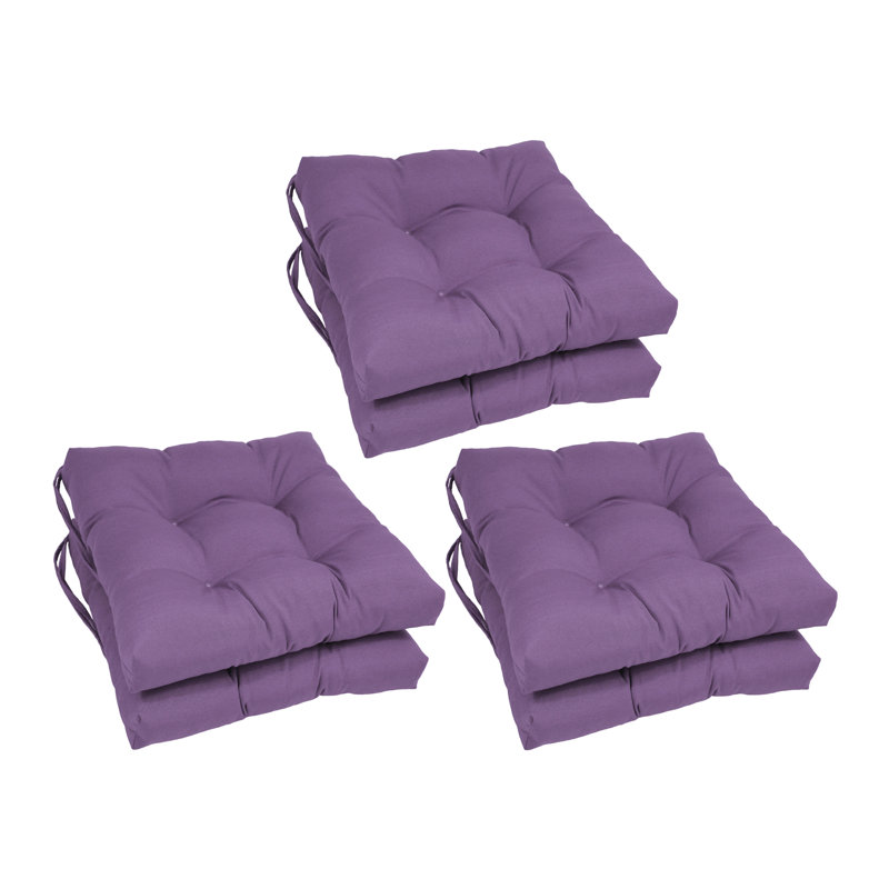 Outdoor 3.5'' Seat Cushion, Grape Microfiber