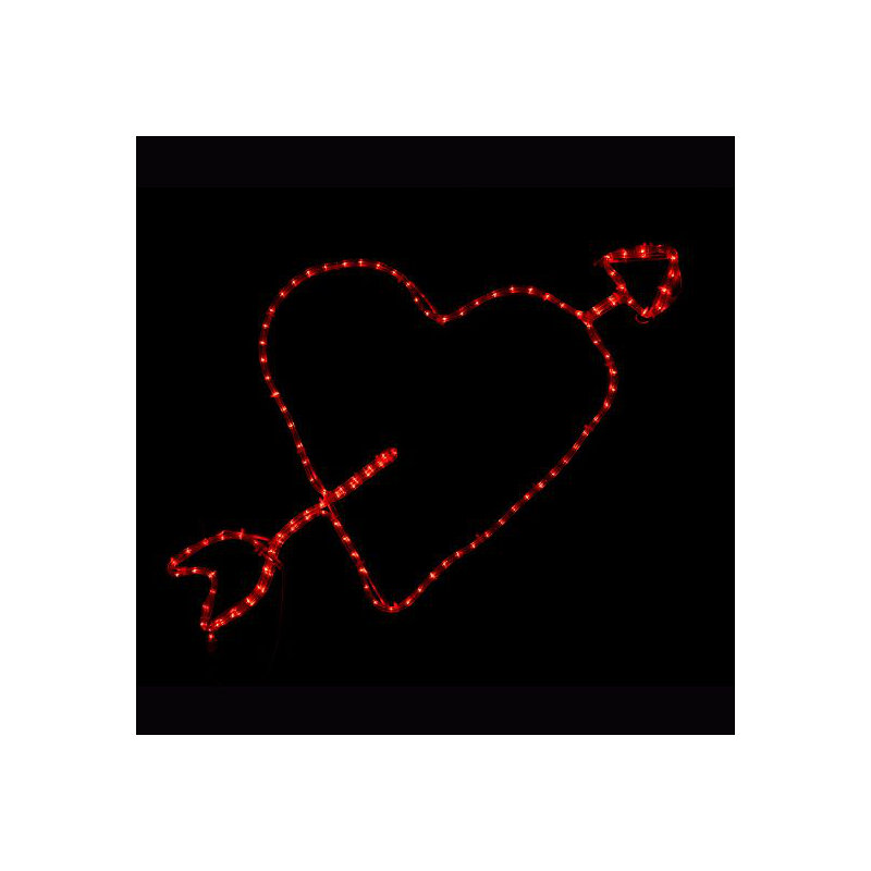 Saint-Valentin dynamique avec cœur et flèche