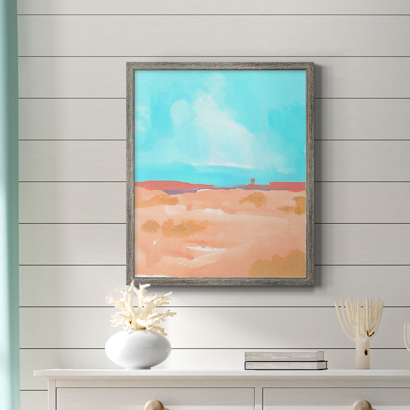 Toile encadrée haut de gamme Wide Open Spaces II - prête à être accrochée, Argent patiné, H 24 po x l 20 po