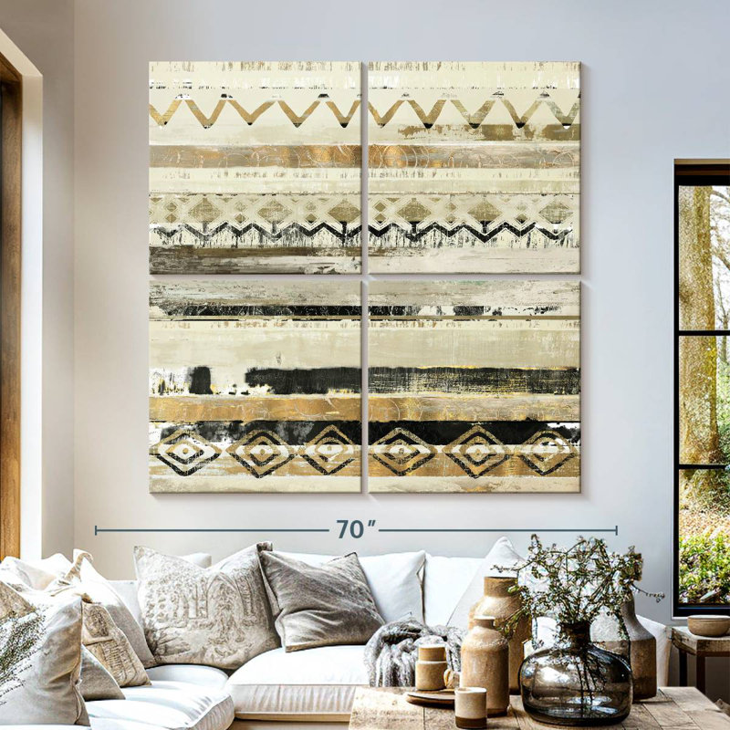 Kerner African Patchwork, 57" H x 57" W