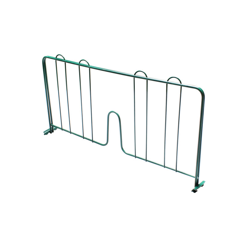 Séparateur de tablettes à pression, Époxy vert, H 9,38 po x l 2,13 po x P 18,44 po