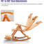 Chaise longue en bambou couleur naturelle