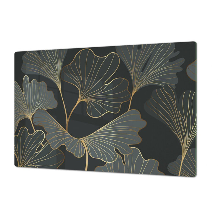 Festive Fit Home Stove Top Cover - Art Deco Leaf Gas and Electric