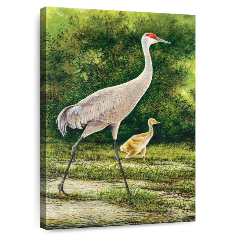 Brampt Strolling Cranes, 12" H x 8" W
