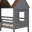  Lit mezzanine simple en bois Alexsander