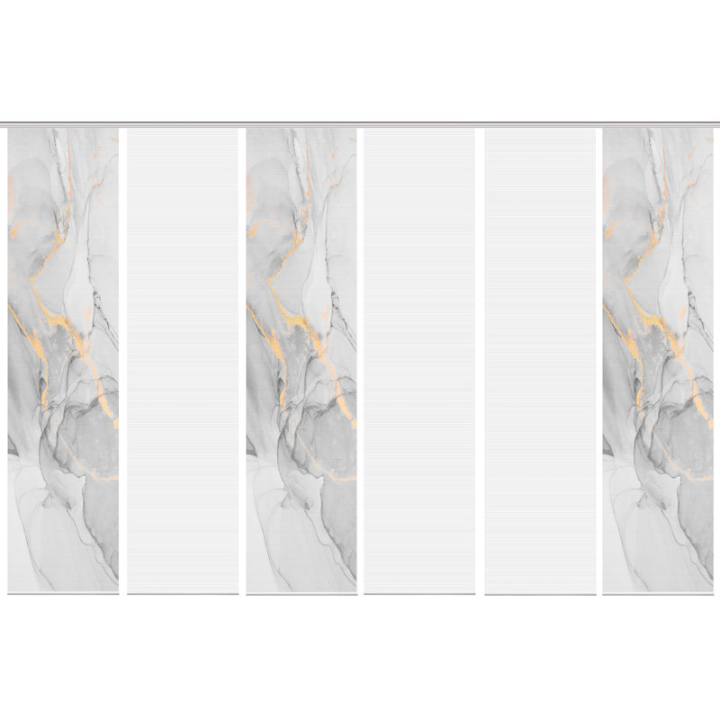 Peluso Semi Sheer Curtain Panel Pair, Grey/Brown