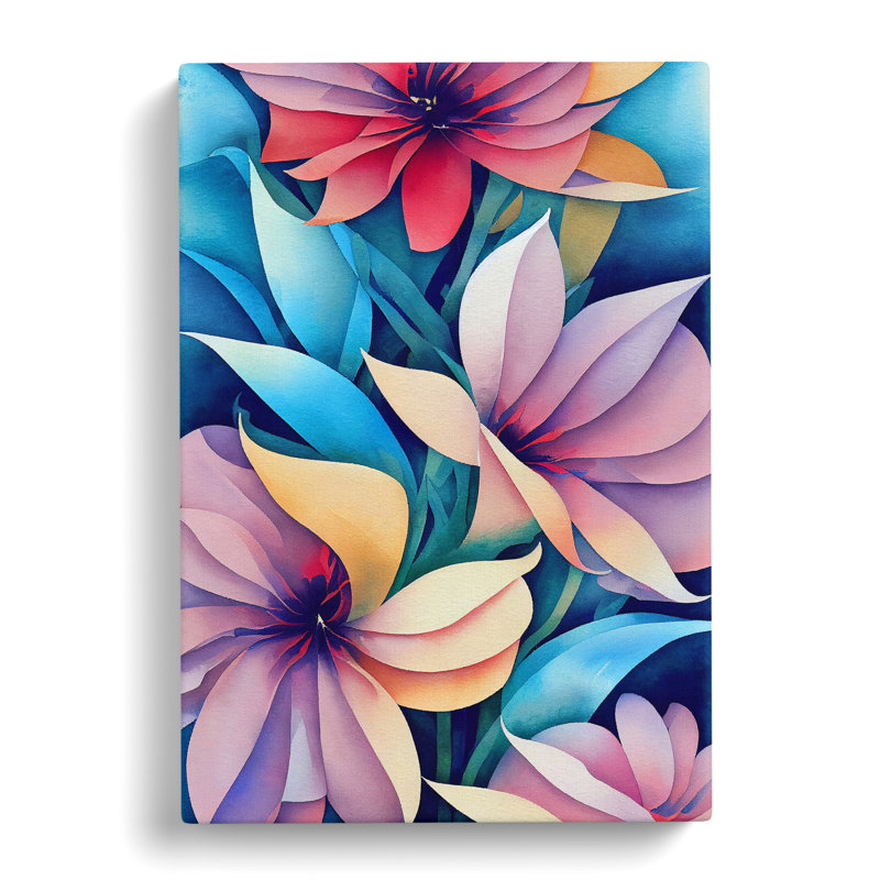 Entrancing Flowers No.1 - Wrapped Canvas, 60cm H x 40cm W x 3cm D