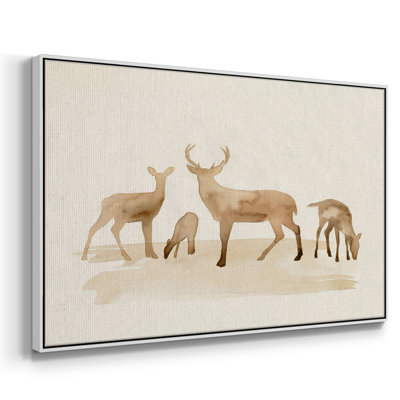 Whitetail Herd I, peinture sur toile encadrée