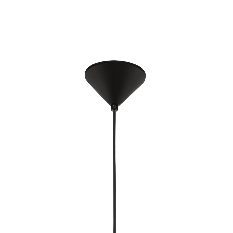 Bethania 1 - Light Black Geometric Pendant, Black
