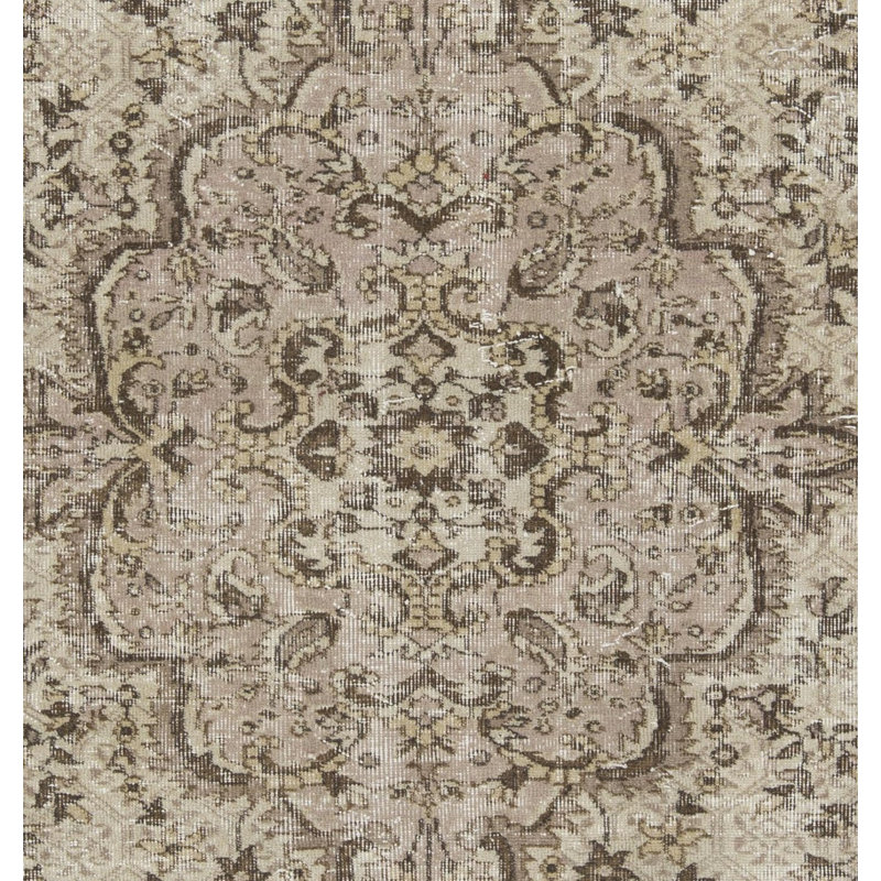Tapis Oushak rétro fait à la main Anatolian