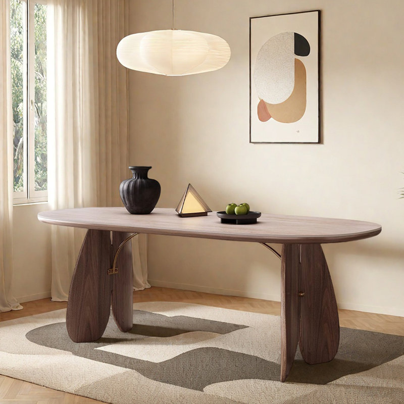 Magnifique table de salle à manger ovale, H 29,52 po x L 70,86 po x l 31,49 po 