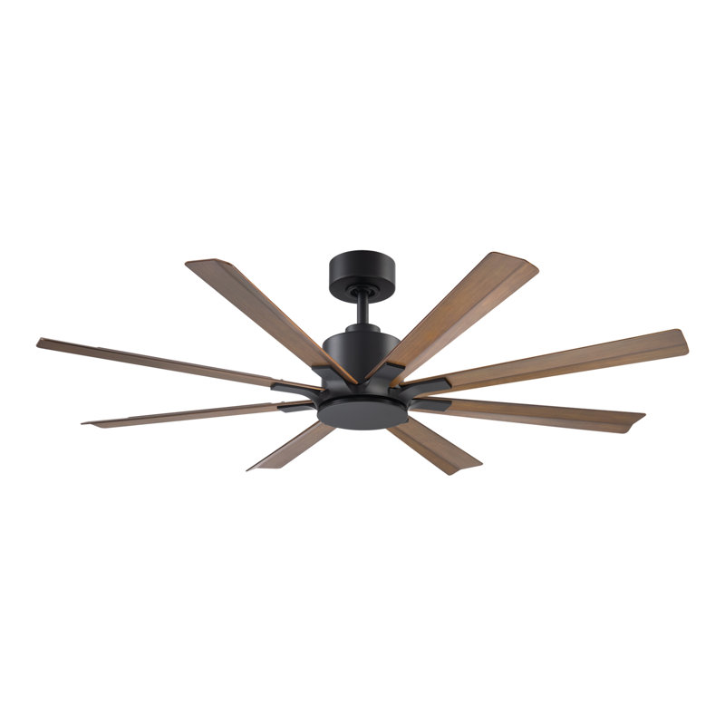 Ventilateur de plafond intelligent à 8 pales avec télécommande incluse, fonctionne avec Alexa et l'application iOS / Android