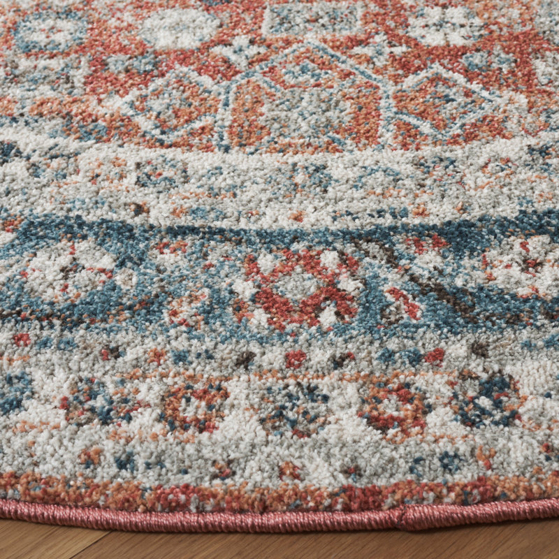 Tapis oriental performance Kolbeinn Vintage Tabriz, Rond 6 pi 7 po