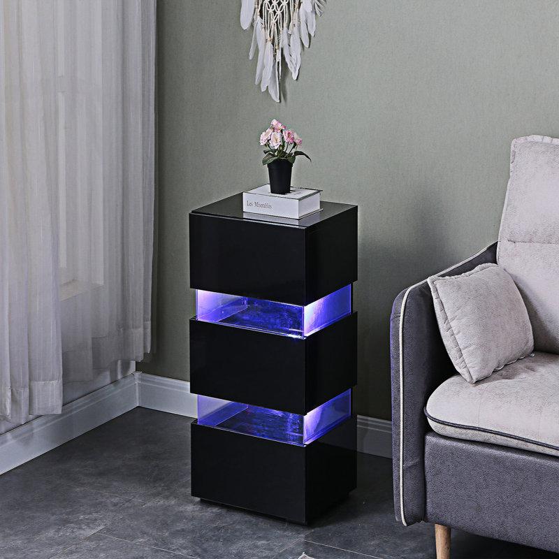 Table de chevet 3 tiroirs Divyansh