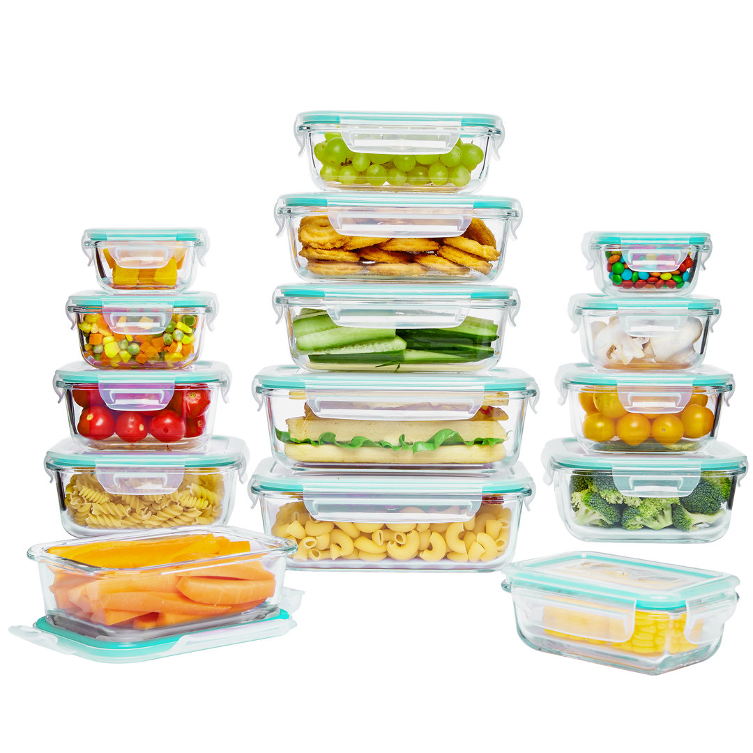 Draylin Glass Food Storage Container (Set of 15) Prep & Savour 
