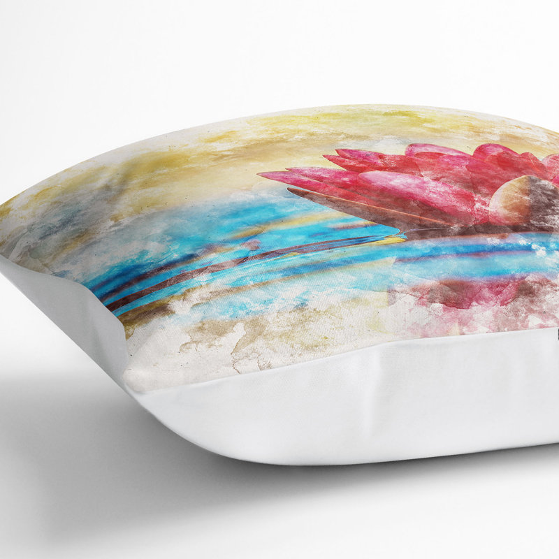Square Throw Cushion, 40cm H x 40cm W x 15cm D, White