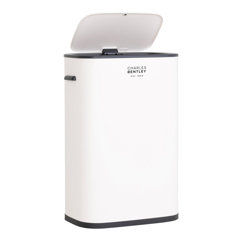 Aygun Galvanised Steel Motion Sensor Kitchen Trash Can - 14.53L