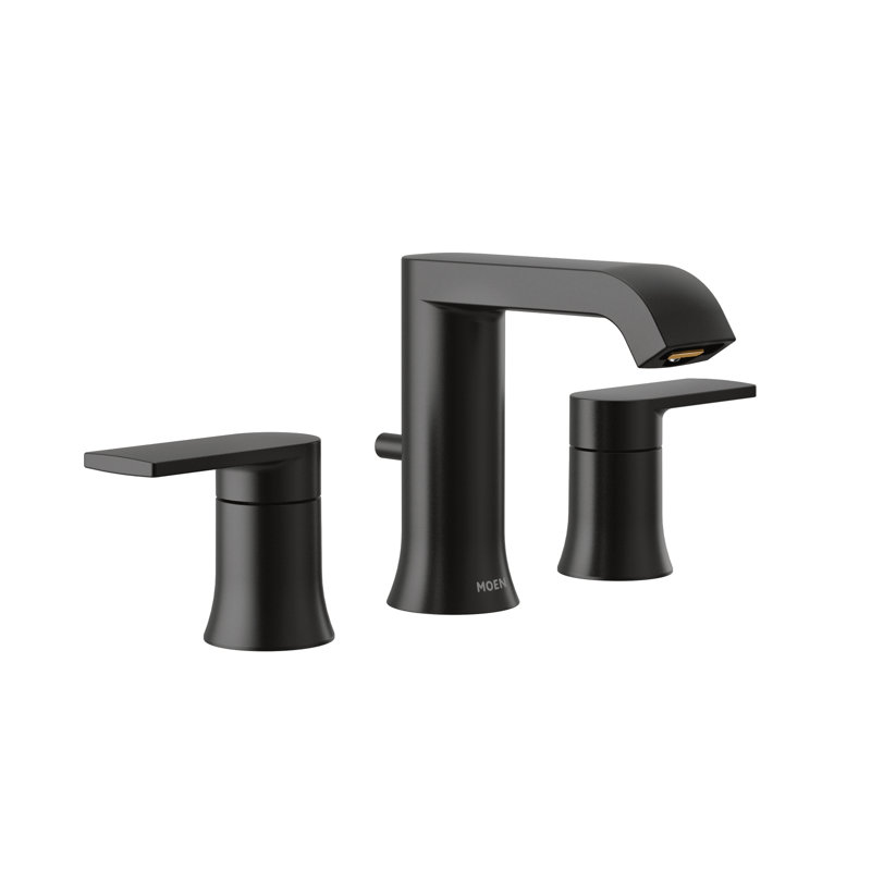 Genta LX Two-Handle Widespread Bathroom Faucet Trim Kit, Valve Required, Matte Black