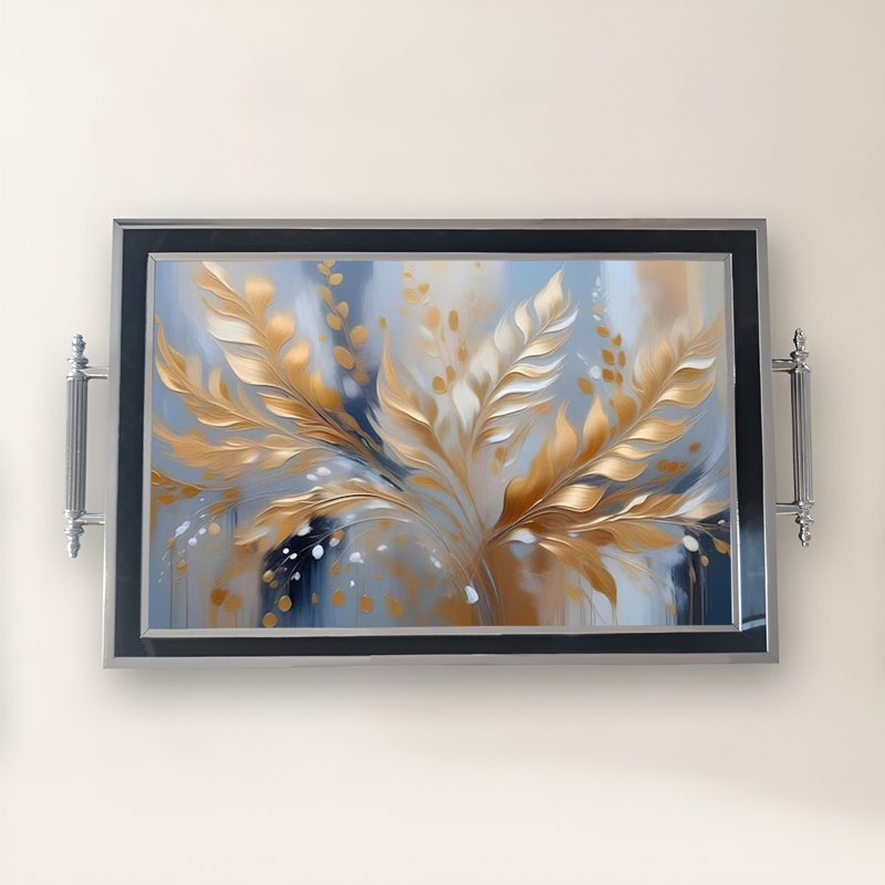 Élégant plateau en verre de 19,7 po x 11,4 po x 1,4 po | Fabrication 100% verre durable | Facile à nettoyer avec un chiffon humide | Idéal pour le service, la présentation décorative et l'organisation | Ajout élégant à la décoration intérieure