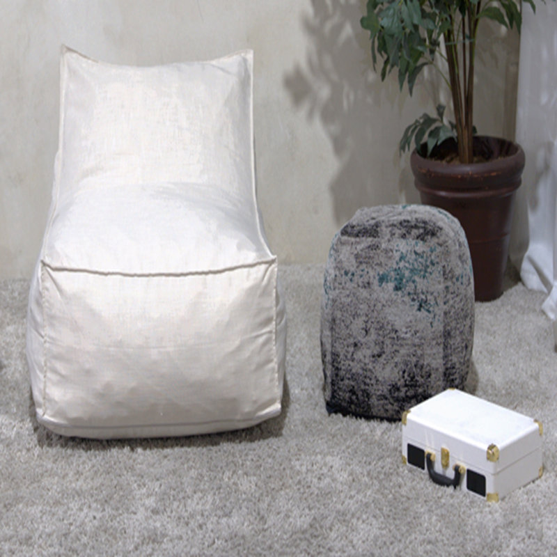 3 pi Fauteuil à billes en tissu résistant à l'eau, kaki