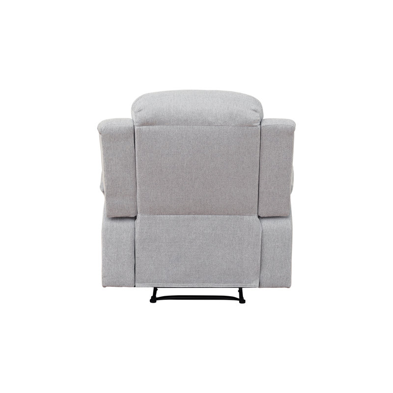 Fauteuil inclinable manuel en tissu 35 po, Light Grey
