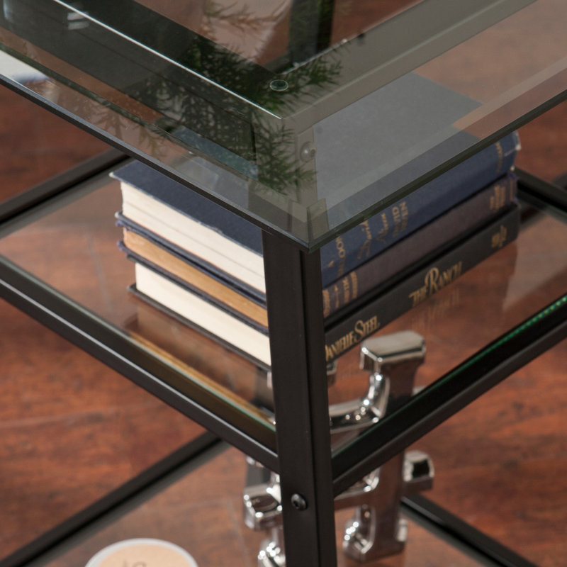 Bureau d'écriture en verre Conneautville, Noir