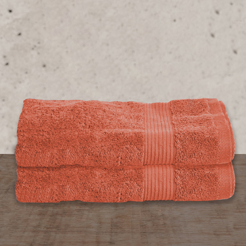Ensemble de serviettes de bain 2 pièces Frisbee, Corail