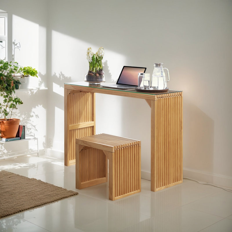 Ensemble de salle à manger personne à piédestal simple en bois
