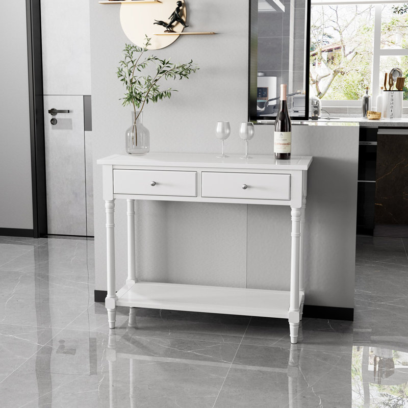 Beauman 90cm Console Table, White